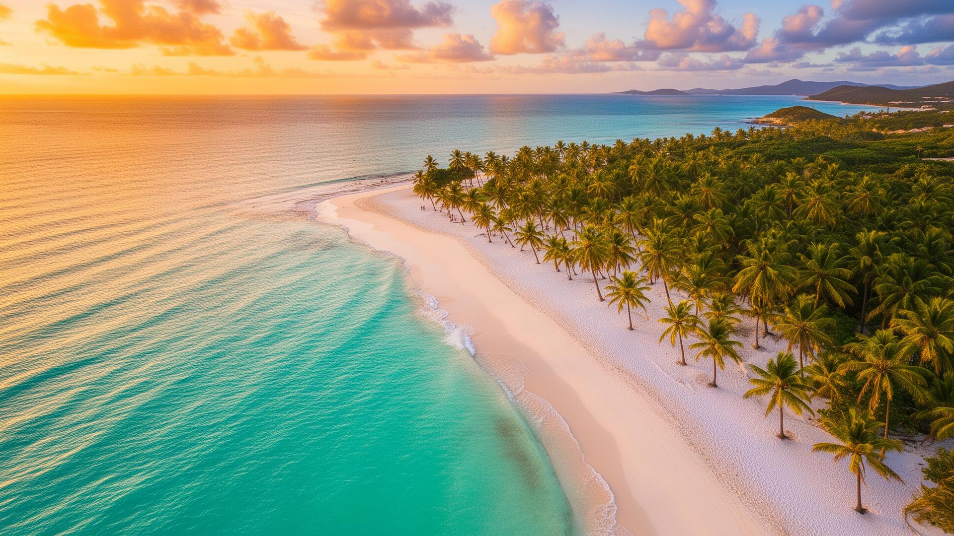 Praia paradisíaca do Nordeste brasileiro com águas cristalinas